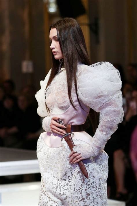 Bella Hadid Naked Tits At Vivienne Westwood Ready To Wear Fall Winter 2020 Paris The Fappening