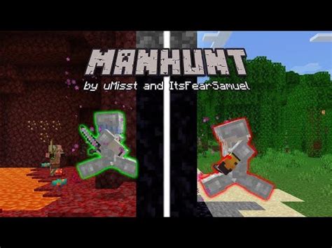 V Speedrunner Vs Hunter Minecraft Manhunt Youtube