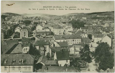 Belfort Belfort Ht Rhin vue générale au loin à gauche le lycée à