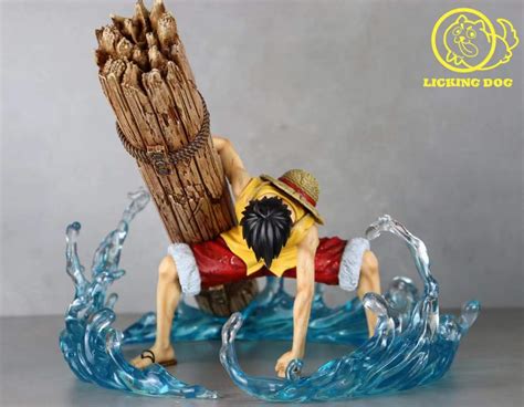 Licking Dog One Piece The Top War Monkey D. Luffy Resin Statue ...