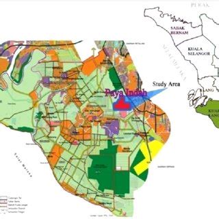 Land Use Map of Kuala Langat Showing Paya Indah (Source: Kuala Langat... | Download Scientific ...