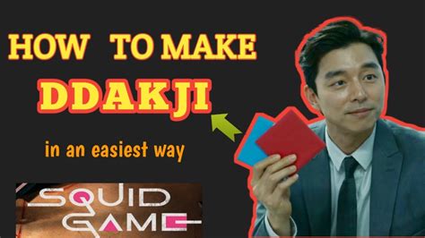 How To Make Ddakji In An Easiest Way Squid Game What Is Ddakji