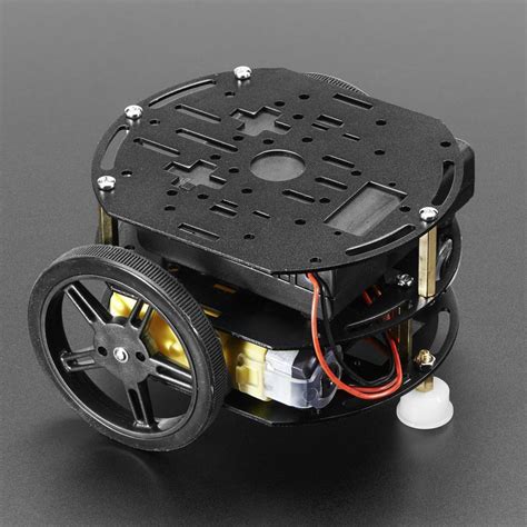 Mini 3 Layer Round Robot Chassis Kit 2wd With Dc Motors Pimoroni