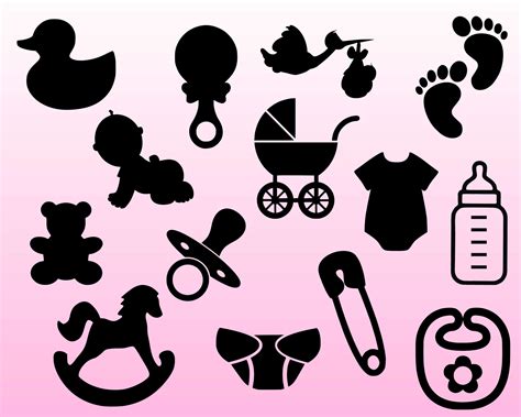 Baby Shower SVG Bundle bebé cortar archivos pies de bebé Etsy