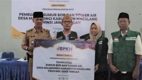 Melalui Program Kemaslahatan Lazisnu Pbnu Dan Bpkh Salurkan Sumur Bor