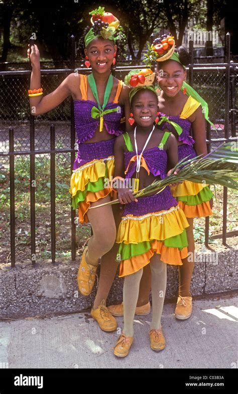 West Indian American Day Parade Marchers Stock Photo Alamy