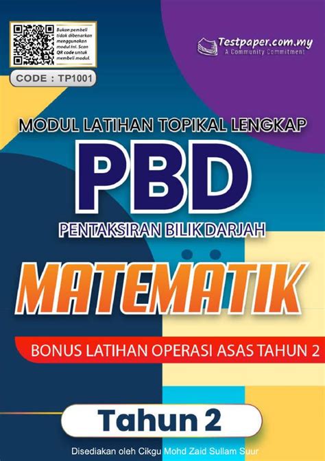 Modul Latihan Topikal Lengkap Pbd Matematik Tahun Bonus Latihan