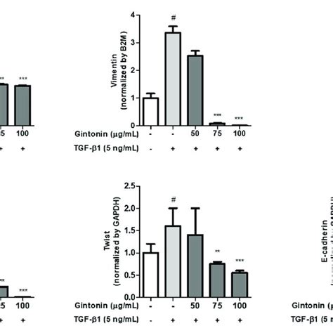 Gt Inhibited Transforming Growth Factor Beta 1 Tgf β1 Induced