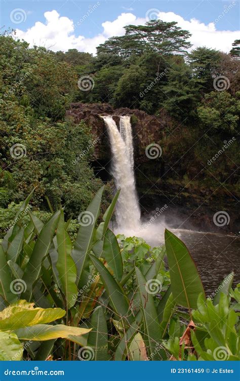 Rainbow Falls Wailuku River Stock Image Image Of Falls Rainbow