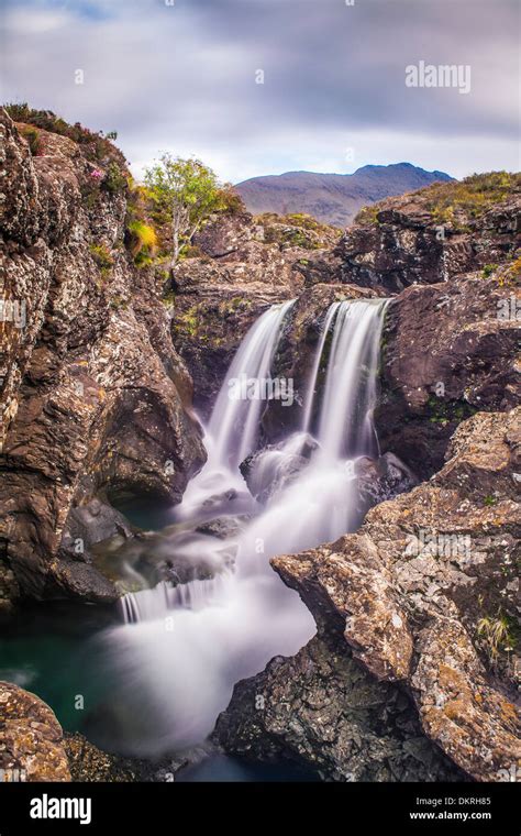 Fairy Falls Fairy Pools Sligachan River Skye Scotland Europe Stock