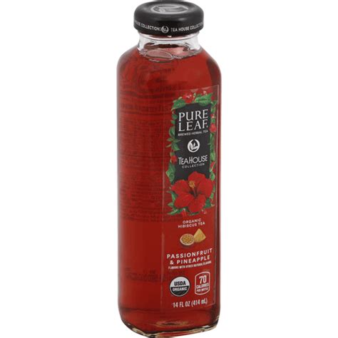 Pure Leaf Tea House Collection Hibiscus Tea Organic Passionfruit