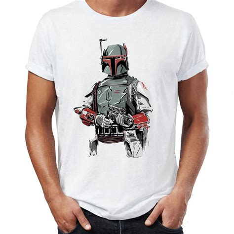 Men S T Shirt Mandalorian Star Wars Boba Fett Galaxy Badass Awesome