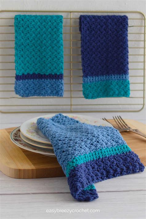 Easy Crochet Dishcloth Pattern | Easy Breezy Crochet