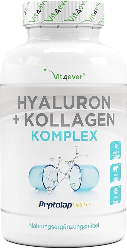 Hyalurons Ure Kollagen Komplex Kapseln Premium Mit Bioaktives