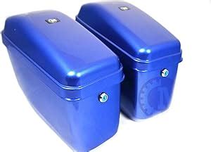 Amazon Mutazu GA Cobalt Blue Universal Motorcycle Hard Saddlebags