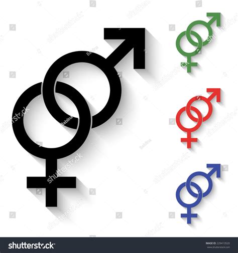 Male Female Sex Symbol Icon Black Stock Vector Royalty Free 229413520