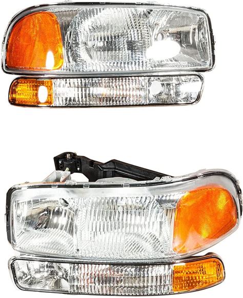 Amazon TRIBLE SIX 4pcs Headlight Assembly Replacement For 1999