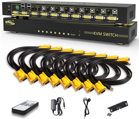 Kvm Switch Hdmi 8 Ports Mt Viki 4k30hz Rackmount Usb Hdmi Kvm Console