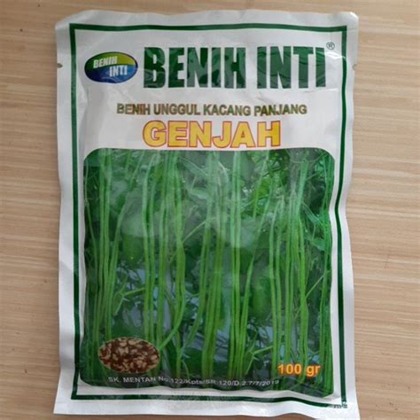 Jual Benih Kacang Panjang GENJAH 100gr Benih Inti Shopee Indonesia