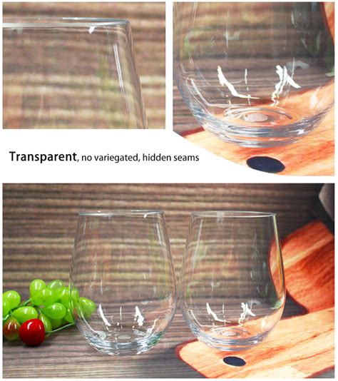 Unbreakable 100 Tritan Heavy Base Elegant Plastic Stemless Wine Glasses Buy Clear Plastic