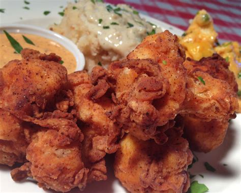 Spicy Southern Fried Cauliflower And Delta Dipping Sauce With Smashed Baked Potatoes And White