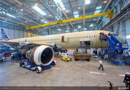 Airbus installs Rolls-Royce Trent XWB engines and Honeywell APU on A350 ...