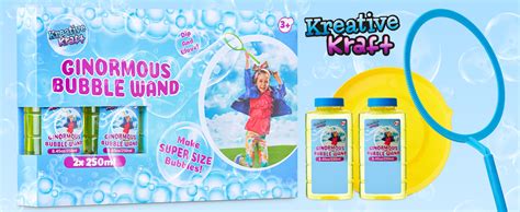 Kreativekraft Giant Bubbles Wand Bubble Making Kit With Solution