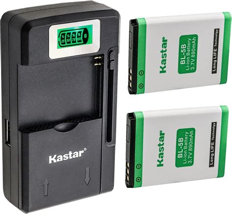 Amazon Kastar 2 Pack BL 5B Battery And Smart Charger Replacement