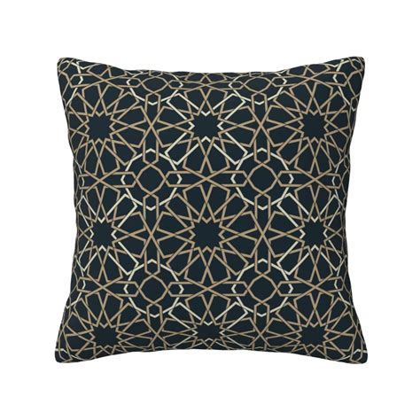 Home Throw Pillow Covers Two Sides Printed Arabesque Pattern Decor Sofa