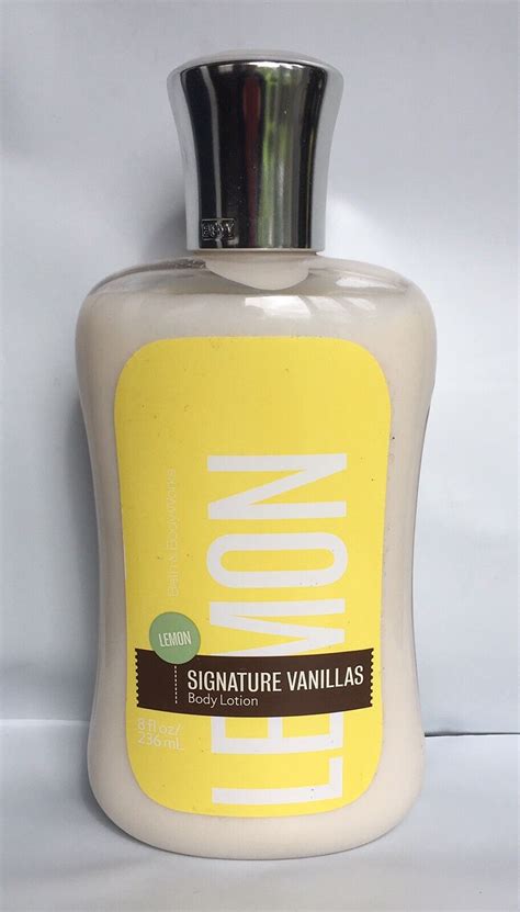 NEW RARE Bath Body Works SIGNATURE VANILLAS LEMON VANILLA Body Lotion