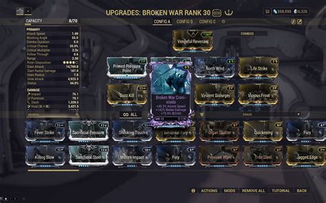 Excal Umbra Broken War Build Helpadvicetips Rwarframe