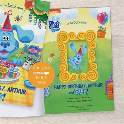 Nickelodeon Blues Clues Birthday Book Signature Ts