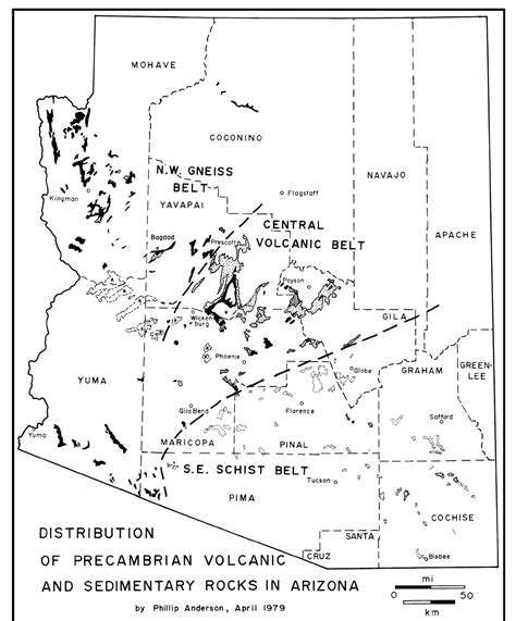 Proterozoic volcanic and sedimentary rocks in Arizona | AZGS