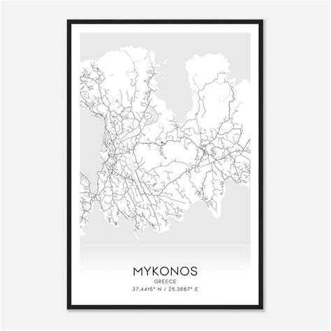 Mykonos - Custom Maps & Posters