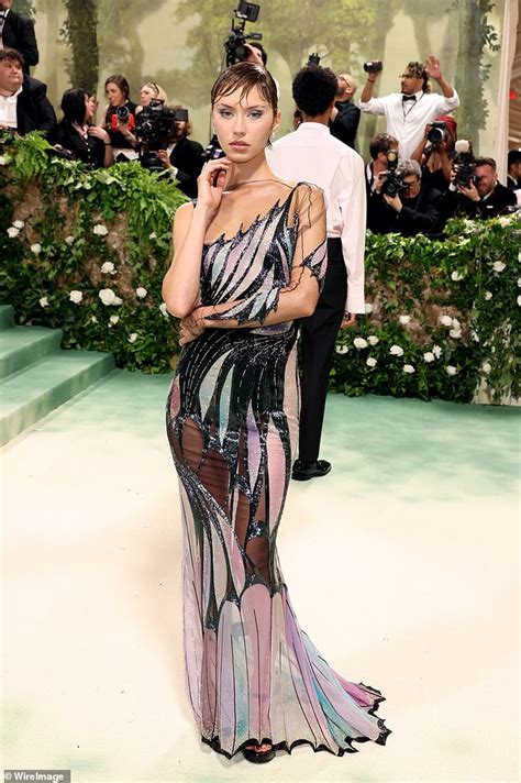 Met Gala 2024 Iris Law Commands Attention In A Racy Sheer Black