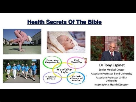 Dr Espinet Health Secrets Of The Bible Youtube