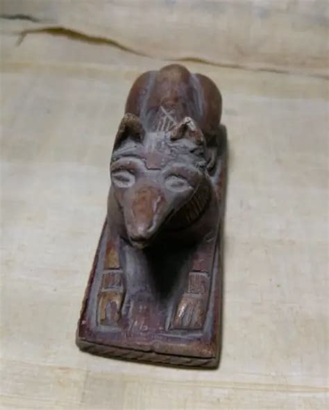 Ancient Egyptian Antiques Statue Of God Anubis Mummification Afterlife