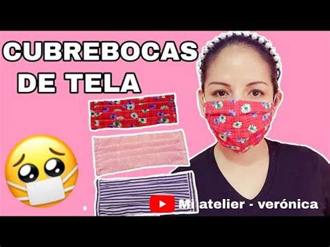 CUBREBOCAS O MASCARILLA FÁCIL Y RÁPIDO Mascarilla de tela Cubrebocas