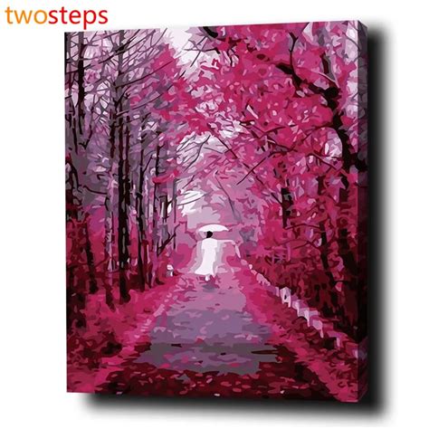 TwoSteps DIY Digital Canvas Oil Painting By Numbers Pictures Coloring