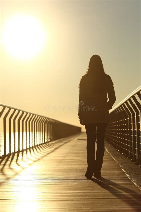 Walking Sunset Silhouette Stock Photos Free Royalty Free