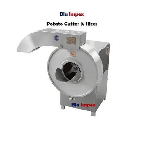 Semi Automatic Stainless Steel Potato Cutter And Slicer 1 Hp 50kgs Per