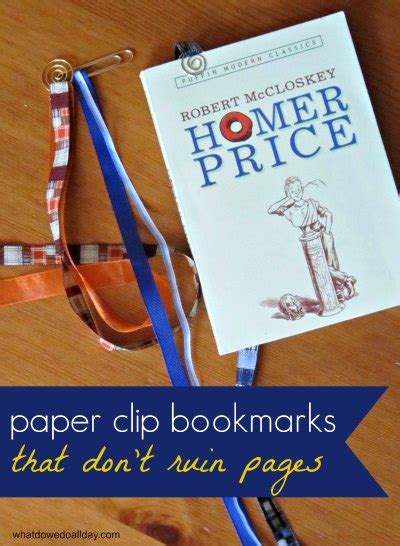 Handmade Paper Clip Bookmarks that Don't Rip Pages