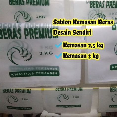 Jual Plastik Beras Hd Kg Dan Kg Shopee Indonesia