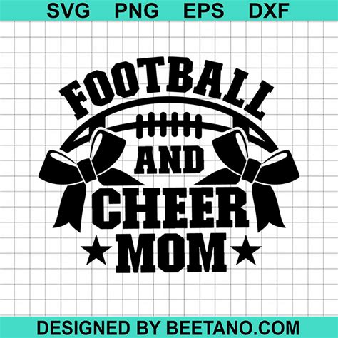 Football And Cheer Mom SVG, Football Mom SVG, Cheer Mom SVG