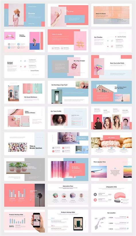 Elegant Pastel Colors Powerpoint Template | Presentation slides design, Presentation design ...