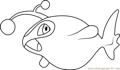 Lanturn Pokemon Coloring Page Free Pokémon Coloring Pages