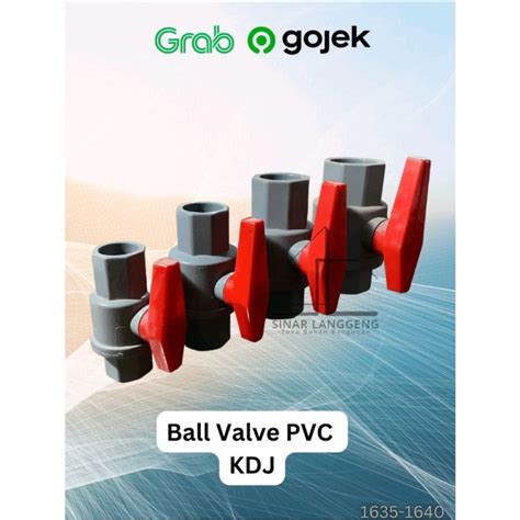 Jual Ballvalve Ball Valve Stopkran Stop Kran Pvc Merk Kdj Uk