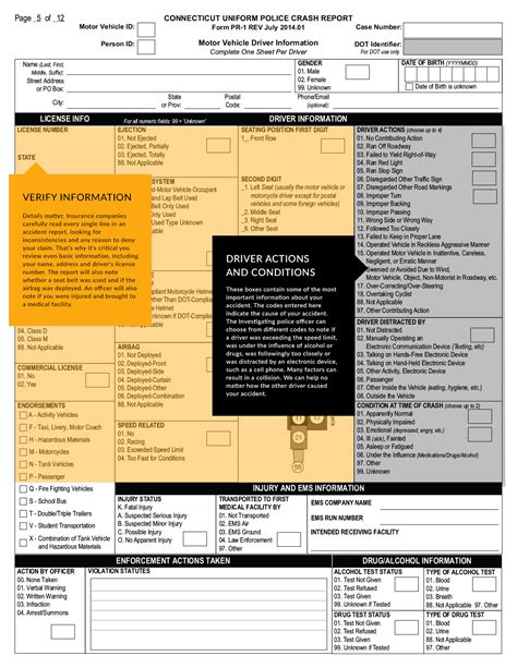 Reading Your Car Accident Report Law Offices Of Mark E Salomone