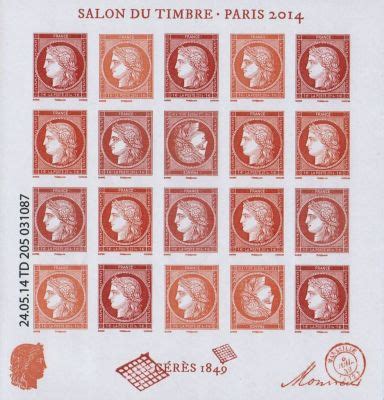 Philatelie Collections Fr Timbre Bloc France Ceres 1849