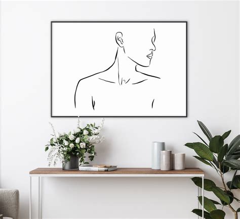 Nude Line Drawing Nude Pencil Drawings One Line Drawing Etsy New Zealand